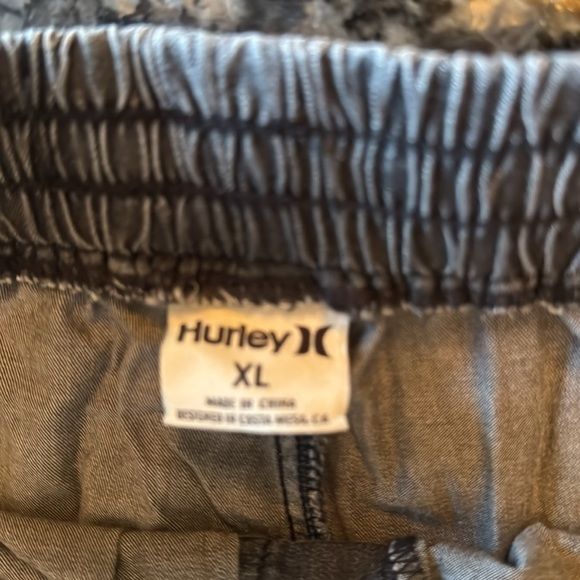 Hurley black cotton distressed fringe pull on shorts NWT XL - Picture 7 of 11